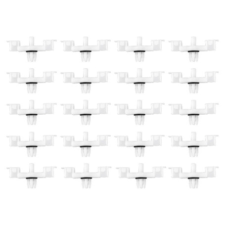 ECSiNG Lot de 20 clips de garniture de carrosserie 7L0853547A 95555954700 compatible avec VW Touareg Compatible avec Porsche Cay