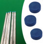 LT Easiyl 50 Pièces 9mm Embouts de Queue de Billard Bleus Embouts de Remplacement de Billard en Cuir Embouts de Queue de Billard