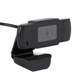 Glowster Webcam USB HD 720p, résolution 1280 x 720, Vision de Base, idéale pour la vidéoconférence et Le Streaming.