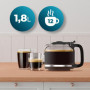 Cecotec Cafetières Filtre Coffee 66 Grind & Drop. 1086W, Moulin à Lames, Jusqu’à 12 Tasses, Technologie Extremearoma, Cafetière 