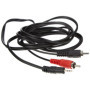 PremiumCord Câble Y Jack vers RCA 2m, Jack 2,5mm vers 2X RCA RCA, Mâle vers Mâle, Jack vers RCA, Audio Stéréo, pour Appareil Pho