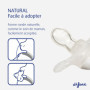 Difrax Tétine 6-18 Mois Natural – Sucette Naissance avec Tétine Silicone - Facile à Accepter - un Apport Optimal d'Air – Tutute 