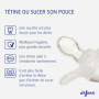 Difrax Tétine 6-18 Mois Natural – Sucette Naissance avec Tétine Silicone - Facile à Accepter - un Apport Optimal d'Air – Tutute 