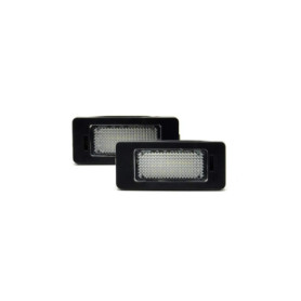 AUTO-STYLE Feux de plaque d'immatriculation LED compatible avec BMW divers, Noir