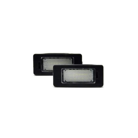 AUTO-STYLE Feux de plaque d'immatriculation LED compatible avec BMW divers, Noir