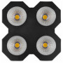 BeamZ SB400 - Blinder LED COB, Projecteur de Scène et Stroboscope, 4x LED Couleur Blanc 50W, DMX 8 Canaux, Activation au Son ou 