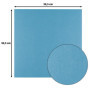 Florence Papier Cartonné en Lin Bleu 250 g – Papier Scrapbooking 30,5 x 30,5 cm – Mountain Lake – Papier Cartonné Couleur – Invi