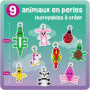 Smowo® Kit de Loisirs Créatifs avec Perles pour 9 Porte-clés Animaux - Cadeau de Bricolage Enfant avec Scoubidou, Perles et Fil,
