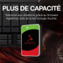 Seagate IronWolf 3To, Disque dur interne NAS HDD, CMR 3.5 Pouces, SATA 6Goit/s 5 400 tr/min, 64 Mo de mémoire cache, pour NAS RA