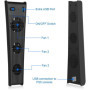 MMOBIEL 3 Ventilateurs externes avec USB 3.0 compatibles avec la PlayStation PS5 et PS5 Digital Edition - Noir - Incl. Port USB 