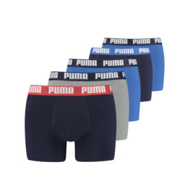 Puma Boxer sous-vêtement, Bleu/Gris, S (Lot de 5) Homme