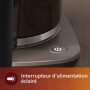 Philips Cafetière Filtre - 1.25L, Jusqu'à 15 Tasses, Bouillir et Infuser, Noir/Argent (HD5416/60)