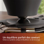 Philips Cafetière Filtre - 1.25L, Jusqu'à 15 Tasses, Bouillir et Infuser, Noir/Argent (HD5416/60)