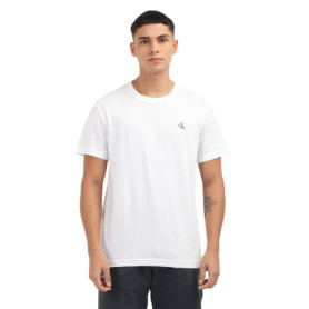 Calvin Klein Jeans Homme 2 PACK MONOLOGO T-SHIRT J30J320199, White (Bright White/Bright White), S