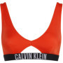 Calvin Klein Haut de Bikini Brassière Femme Ajouré, Rouge (Flaming Chili), L