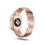 Swarovski Bracelet princesse scintillant, pour Apple Watché 40 mm et 41 mm, ton doré rose, finition doré rose