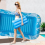 Balakaka Matelas Gonflable Piscine pour Adultes 208×130cm,Flottante Fauteuil de Piscine Tanning Pool avec Porte-Boisson, Design 