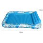 Balakaka Matelas Gonflable Piscine pour Adultes 208×130cm,Flottante Fauteuil de Piscine Tanning Pool avec Porte-Boisson, Design 