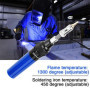 Fer à souder au gaz sans fil Butane gaz chalumeau fer à souder pistolet à souder stylo outil 1300 (bleu)