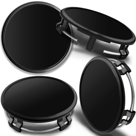 SkinoEu 4 x 75mm Enjoliveur Cache Moyeux Capuchon Compatible avec Mercedes Centre de Roue pour Alliage Jantes B66470207 / B66470