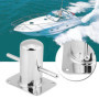 Mors d'amarrage de borne de Croix de Bateau, Taquet d'amarrage de borne de Bateau d'acier Inoxydable pour Le Yacht Marin 120mm *