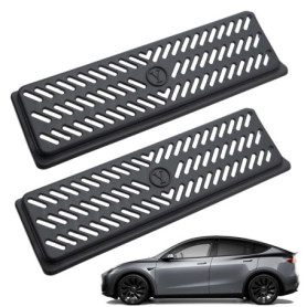 Konuooer 2 Pièces Model Y Grille Accessoires, Protection de La Grille D'aération du Flux D'air pour Te-sla Model Y, Masque D'aér