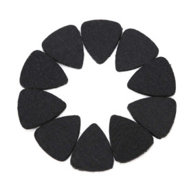 10 pièces accessoire d'instruments de corde de plectre de feutre de laine pour ukulélé de guitare basse acoustique électrique(No