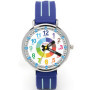 Kiddus Montre Bracelet Éducative pour Enfants, garçon. Time Teacher Analogique avec Exercices. Facile d’Apprendre à Lire l’Heure