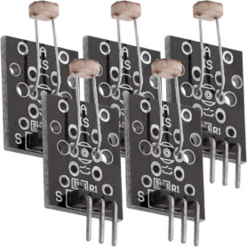 AZDelivery 5 x KY-018 Photo LDR Diode à diodes Photo Résistance Capteur Compatible avec Arduino et Raspberry Pi y Compris Un eBo