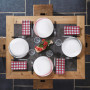 Arcopal Service de table, Blanc, Rouge