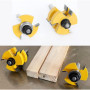 APLUS 8mm Queue Langue Appariée et Fraise de Rainure Set 3 Dents Forme T Cutter en Bois de Coupe Outil de Travail du Bois