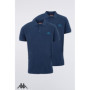 Kappa - Lot de 2 polos Venist pour homme - Avec logo imprimé - Polo basique à manches courtes pour le sport, les loisirs et le b