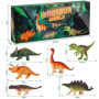 Sanlebi Dinosaures Jouet - Réaliste Figurine Dinosaure Ensemble Modèle Ensemble Animaux Jouet Jeux Educatif Jouets pour Enfants