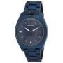 Emporio Armani Montre Trois Aiguilles en Acier Inoxydable Ton Bleu pour Homme , AR11309