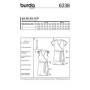 Patron Burda 6238 Robe femme portefeuille épaules froncées - du 36 au 46