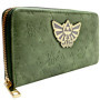 Legend of Zelda en Relief Tri-Force Symboles Portefeuille Vert