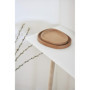 anaan Pebble Assiette en Bois Lot 2 Plat Tablette Plateau de Service pour apéritif Desserts Écologique Rond Décoration Design