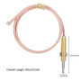 Kit de thermocouple à gaz avec embout M8 x 1 et écrou, brûleur à gaz, sonde thermocouple, pour cheminée, barbecue