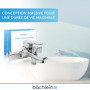 Bächlein Mitigeur Universel de Baignoire Chromé - Set Complet de Mitigeur de Baignoire avec Tous les Accessoires, Mitigeur Monoc