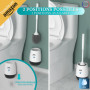 Brosse WC en Silicone & Support Mural | JaMoonLBV JmL® Marque Française | Nettoyage Hygiénique Facile | Balai de Toilette | Bala