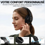 1Mii AI Y8+ Casque Bluetooth 6.0 sans Fil à Réduction de Bruit Active Hybride, Son LDAC Hi-Res Audio, 100H d'Autonomie, Conforta