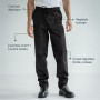 PALLTEX Carlo Pantalon Cuisine Homme avec Taille élastique Pantalon de Cuisine Homme Professionnel Conforme à la Norme en 13688