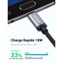 UGREEN Câble USB Micro USB Charge Rapide 18W 3A Nylon Tressé Câble Chargeur Compatible avec Manette PS 4 PS4 Pro PS4 Slim Xbox O