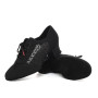 Uonpie Chaussures de Danse Latine Salsa D'entraînement pour Femmes Bout Fermé Talon Bas Lacets Chaussures de Danse de Salon
