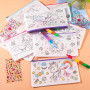 ZIGefofo 12 Pièces Pochette en Tissu Zippée Enfant Bricolage DIY Personnalisable Trousse de Maquillage en Toile Trousses à Crayo