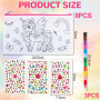 ZIGefofo 12 Pièces Pochette en Tissu Zippée Enfant Bricolage DIY Personnalisable Trousse de Maquillage en Toile Trousses à Crayo