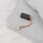 Create idea Lot de 2 Paires de Balais de Charbon pour Meuleuse D'angle 15 X 7 X 6,3 Mm Compatible avec Flex LE1503VR LBR1506VR L