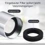 Diffaxy Lot de 4 régulateurs de jet M22, aérateurs pour robinets d'évier de cuisine, filtre avec boîtier en laiton chromé, filet