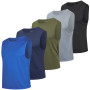 HUAKANG 3 ou 5 Pack Debardeur Homme Sport Tee Shirt sans Manche Homme Séchage Rapide pour Running Gym Fitness Musculation