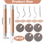 zstg 5 Pièces Kit Outils de Désherbage en Vinyle pour Silhouette Cameo 4, Tête de Crochet Remplaçable avec Lumière, Accessoires 
